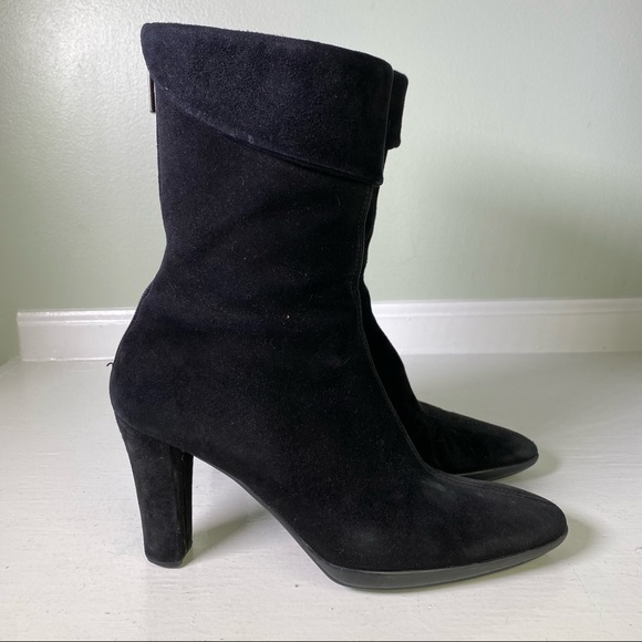 Aquatalia Suede Heeled Boots - Picture 2 of 9